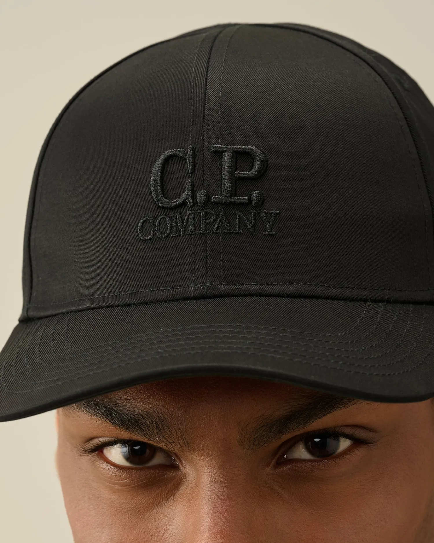 Hot C.P. Company Beanie Af Bomuldsbriller Pistacie Shell-Beige