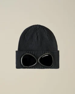 Outlet C.P. Company Beanie I Bomuldsbriller Til Børn Agave Gron