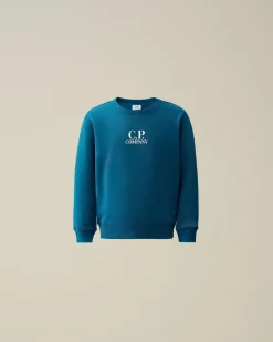 Flash Sale C.P. Company Beanie I Bomuldsbriller Til Børn Hvid Paere