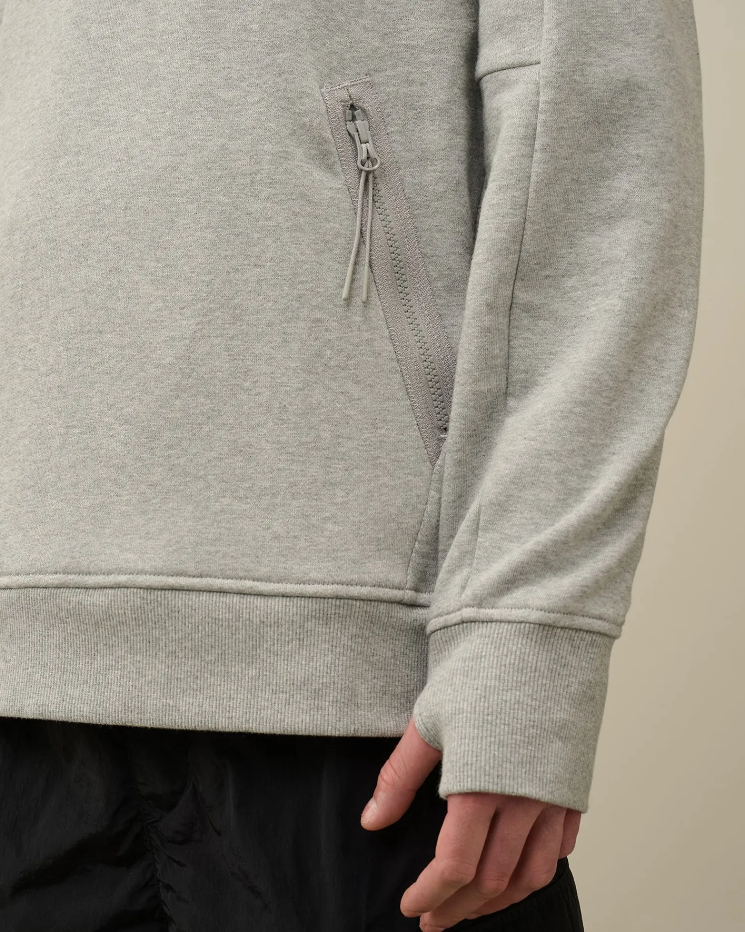 Sale C.P. Company Blandet Haettetroje I Bomuldsfleece Agave Gron