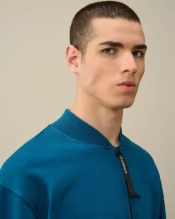 Cheap C.P. Company Blandet Sweatshirt I Bomuldsfleece Stovregn Gra