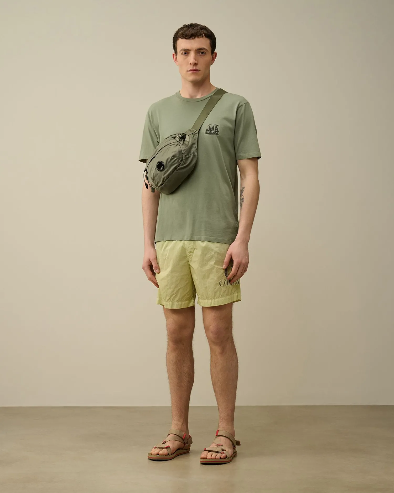 Sale C.P. Company Blu Utility Shorts Stenblege-Bla