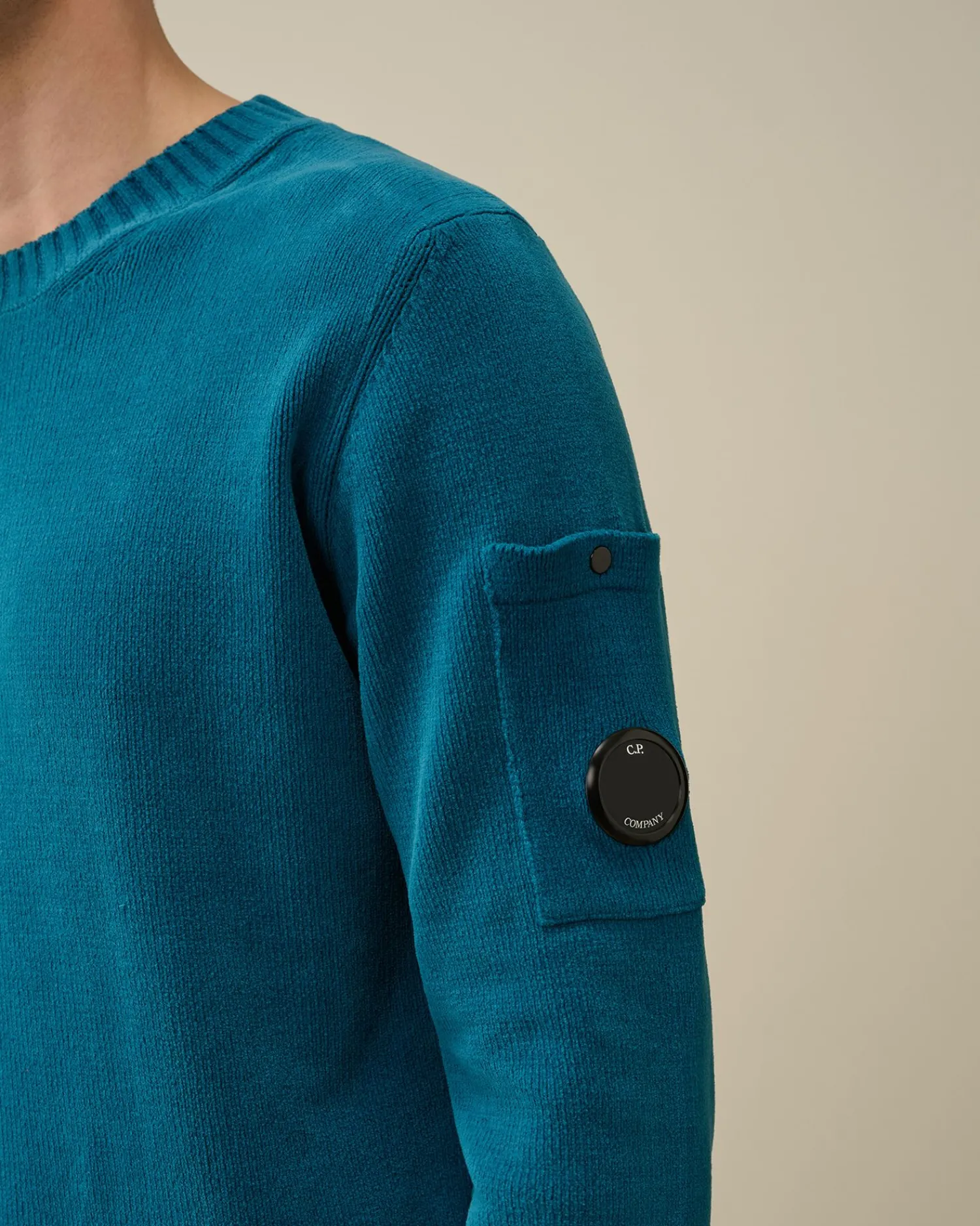 Hot C.P. Company Bomuld Crepe Jumper Gaze Hvid