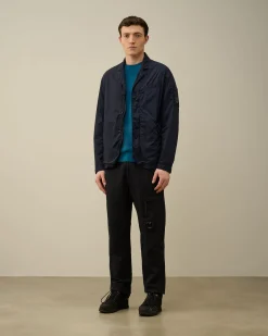 Hot C.P. Company Bomuld Crepe Jumper Gaze Hvid