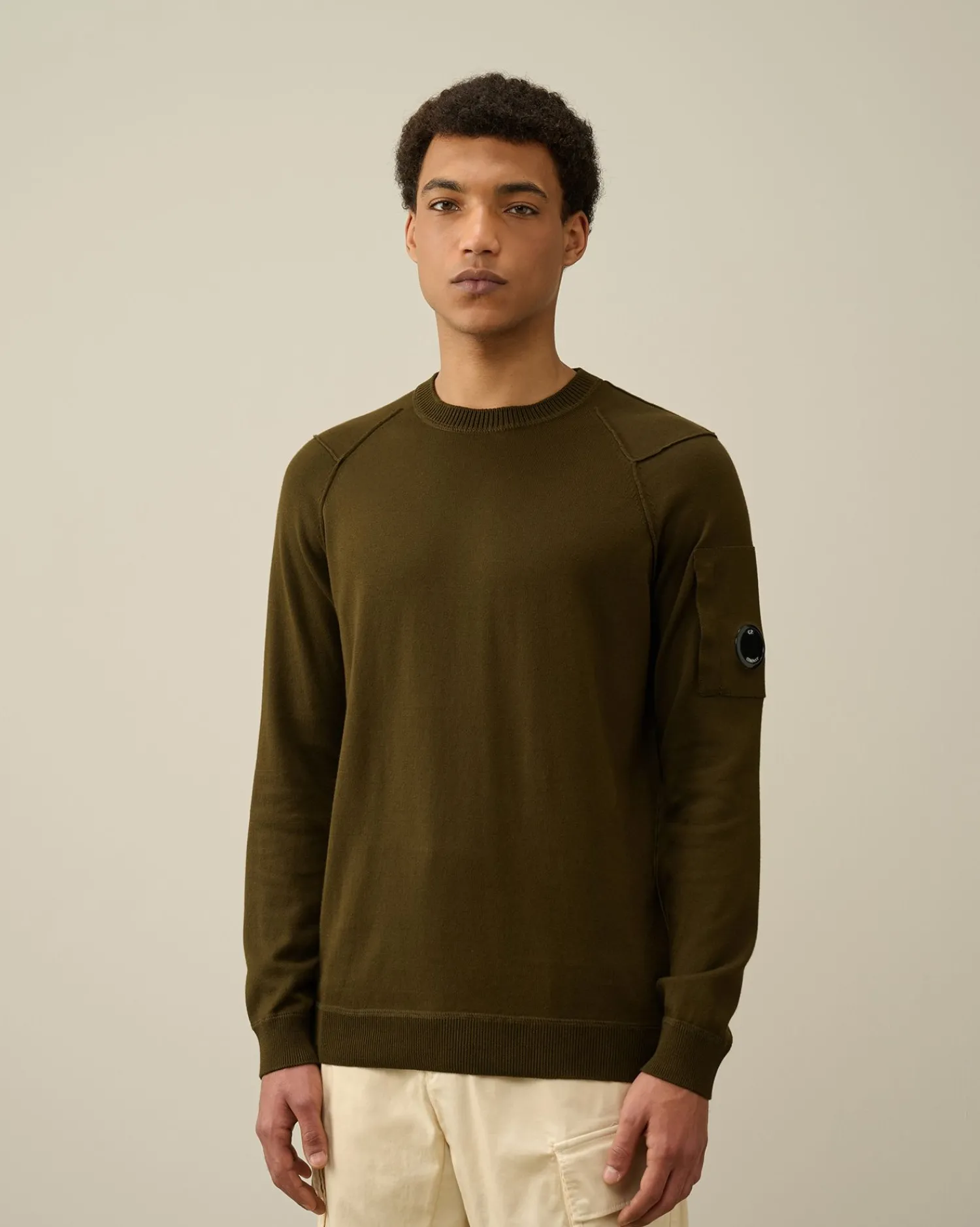 Best C.P. Company Bomuld Crepe Jumper Stovregn Gra