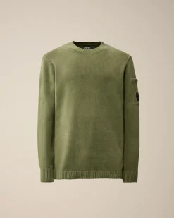 Store C.P. Company Bomuld Crepe Jumper Stjernelys Bla