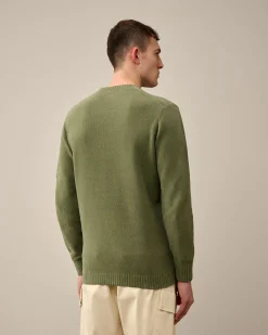 Store C.P. Company Bomuld Crepe Jumper Stjernelys Bla