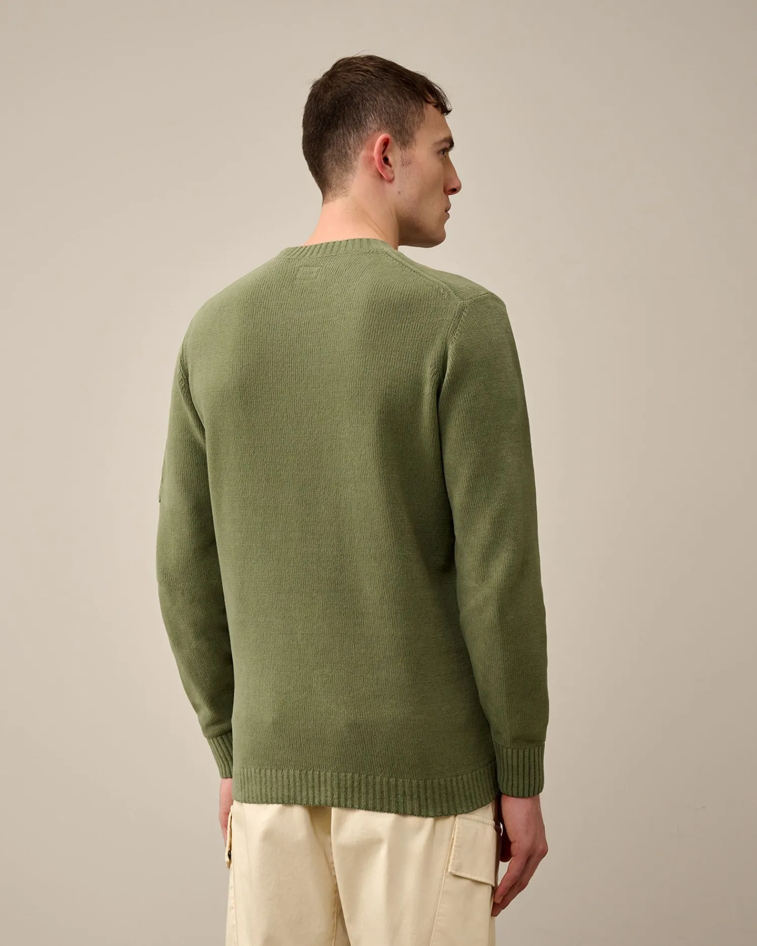 Store C.P. Company Bomuld Crepe Jumper Stjernelys Bla
