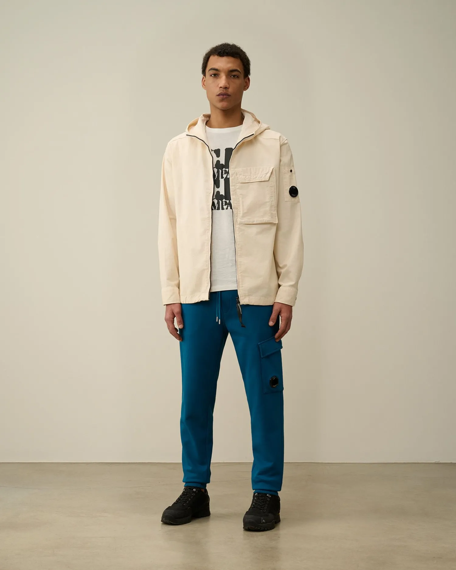 Cheap C.P. Company Bomuld Diagonal Fleece Cargo Joggingbukser Andegron