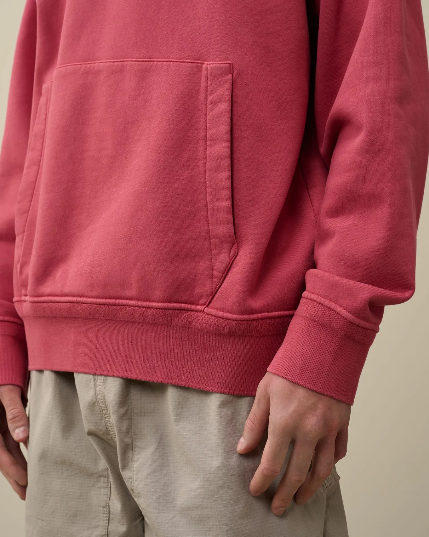 Cheap C.P. Company Bomuld Diagonal Fleece Logo Haettetroje Andegron