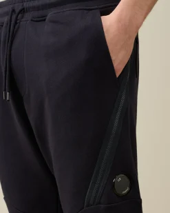 Discount C.P. Company Bomuld Fleece Mixed Cargo Shorts Stovregn Gra