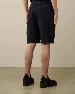 Shop C.P. Company Bomuld Fleece Mixed Cargo Shorts Sort