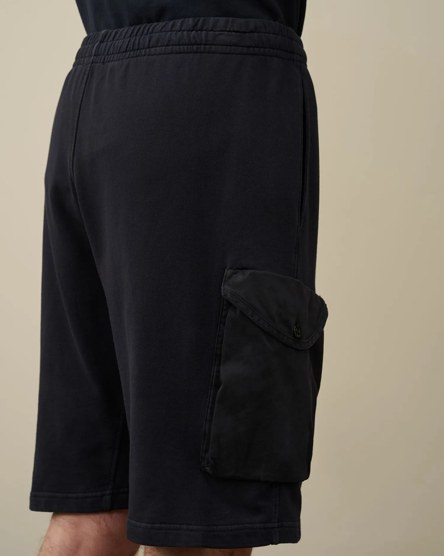 Shop C.P. Company Bomuld Fleece Mixed Cargo Shorts Sort