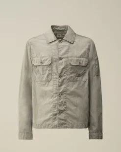 Best Sale C.P. Company Bomuld Popeline Overshirt Sort