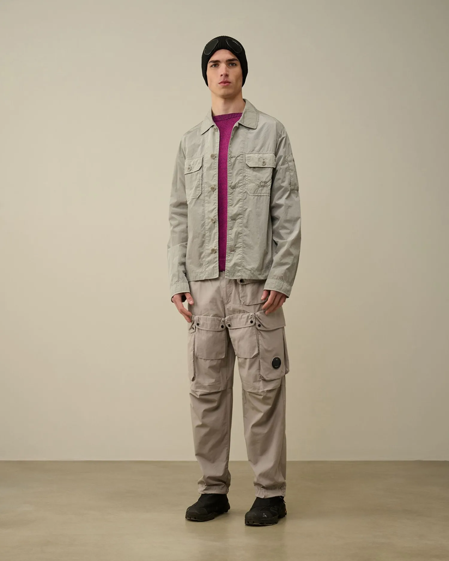 Best Sale C.P. Company Bomuld Popeline Overshirt Sort