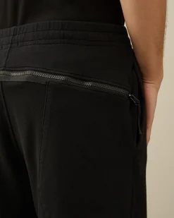 Cheap C.P. Company Cargo Shorts I Bomuld Diagonal Fleece Blaek Bla