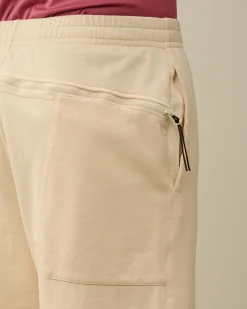 Cheap C.P. Company Cargo Shorts I Bomuld Diagonal Fleece Guld Flamme-Orange