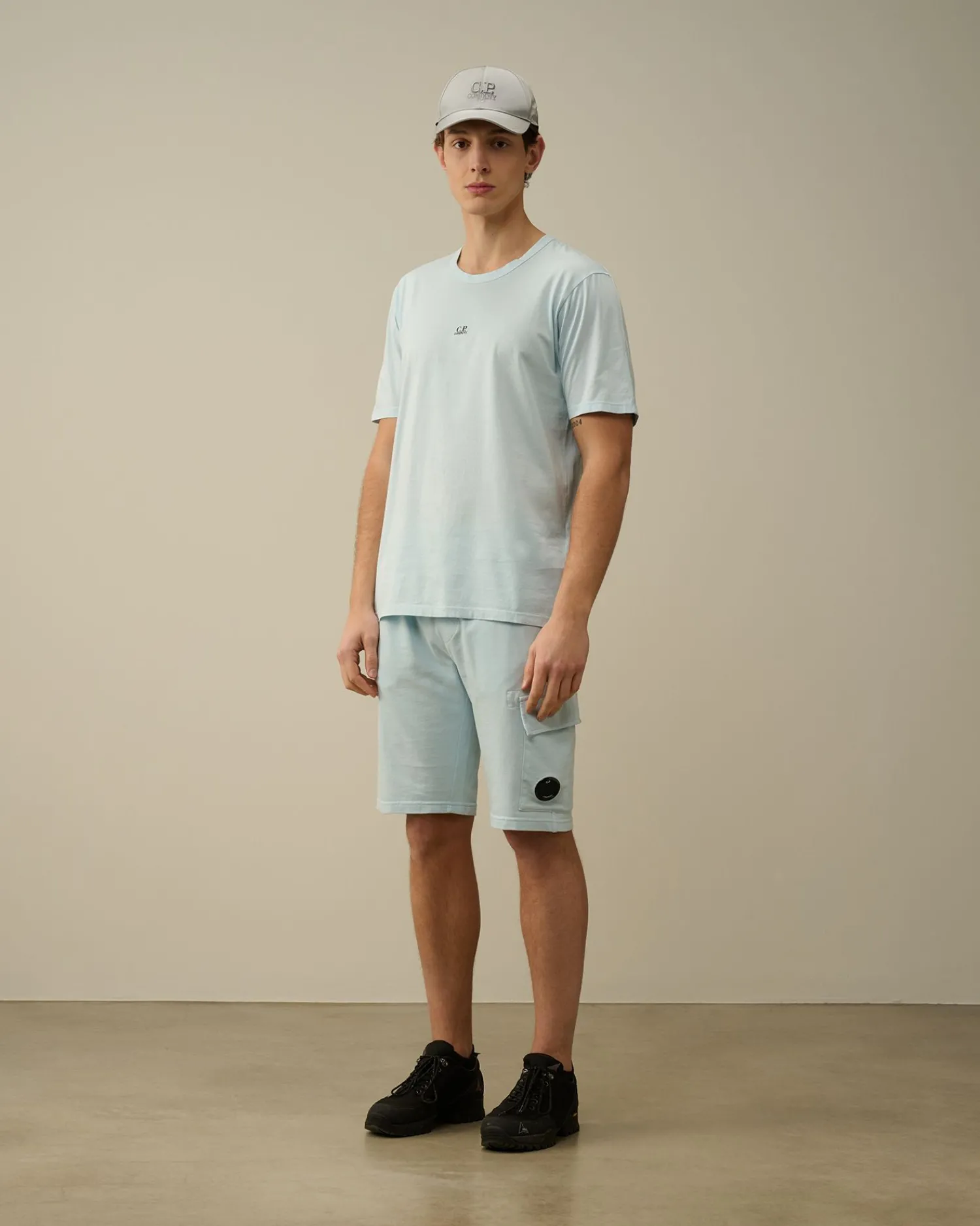 Clearance C.P. Company Cargo Shorts I Bomuld Diagonal Fleece Andegron