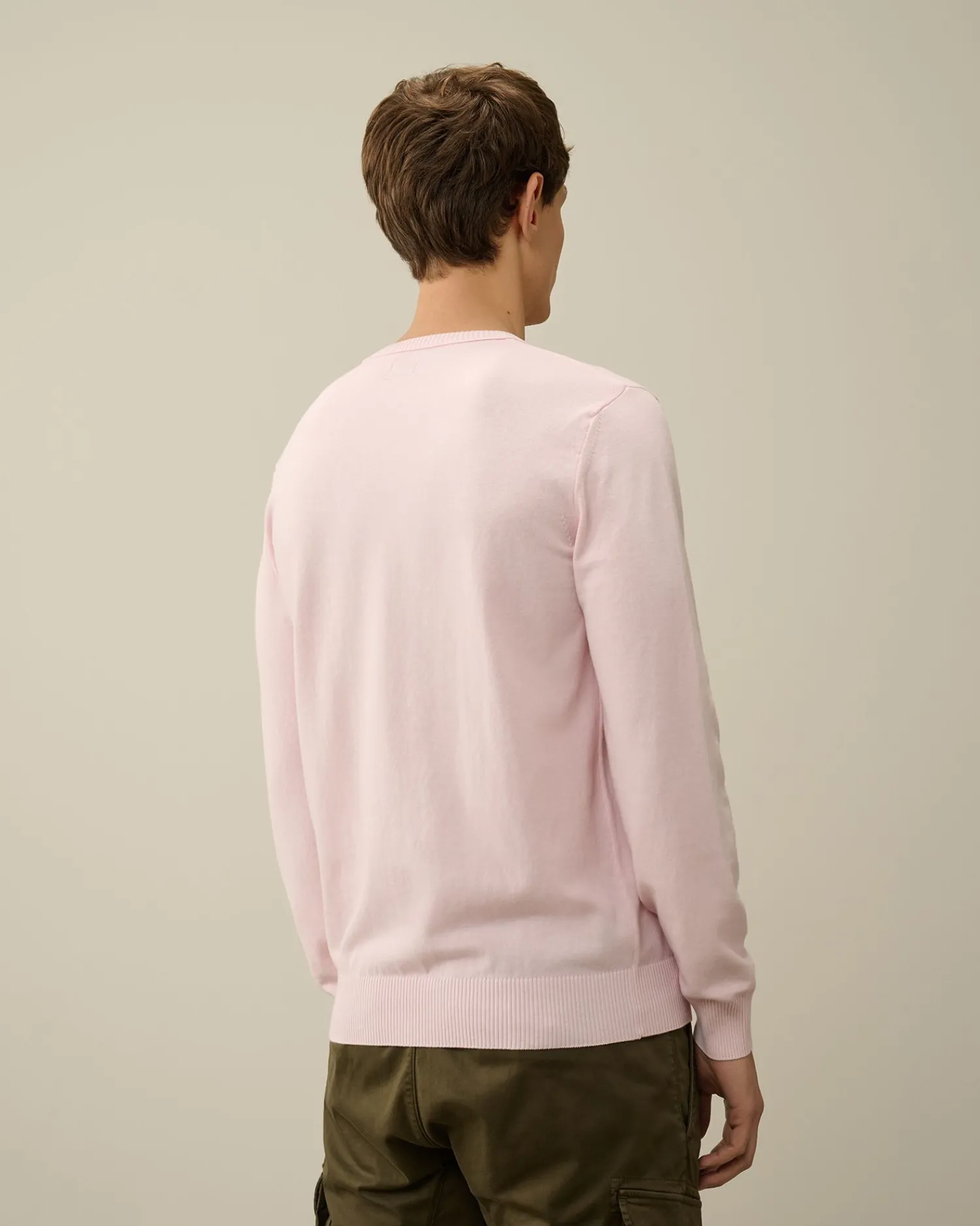 Best Sale C.P. Company Chenille Bomuldsstrik Blaek Bla