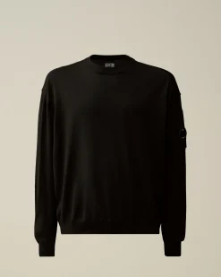 Sale C.P. Company Chenille Bomuldsstrikket Haettetroje Stovregn Gra