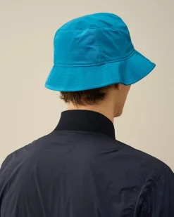 Cheap C.P. Company Chrome-R Bucket Hat Blaek Bla