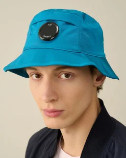 Cheap C.P. Company Chrome-R Bucket Hat Blaek Bla