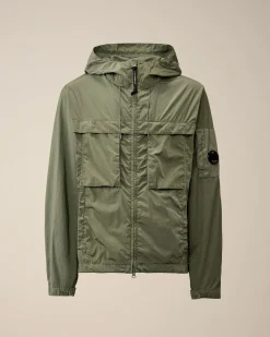 Clearance C.P. Company Chrome-R Goggle Utility-Jakke Agave Gron
