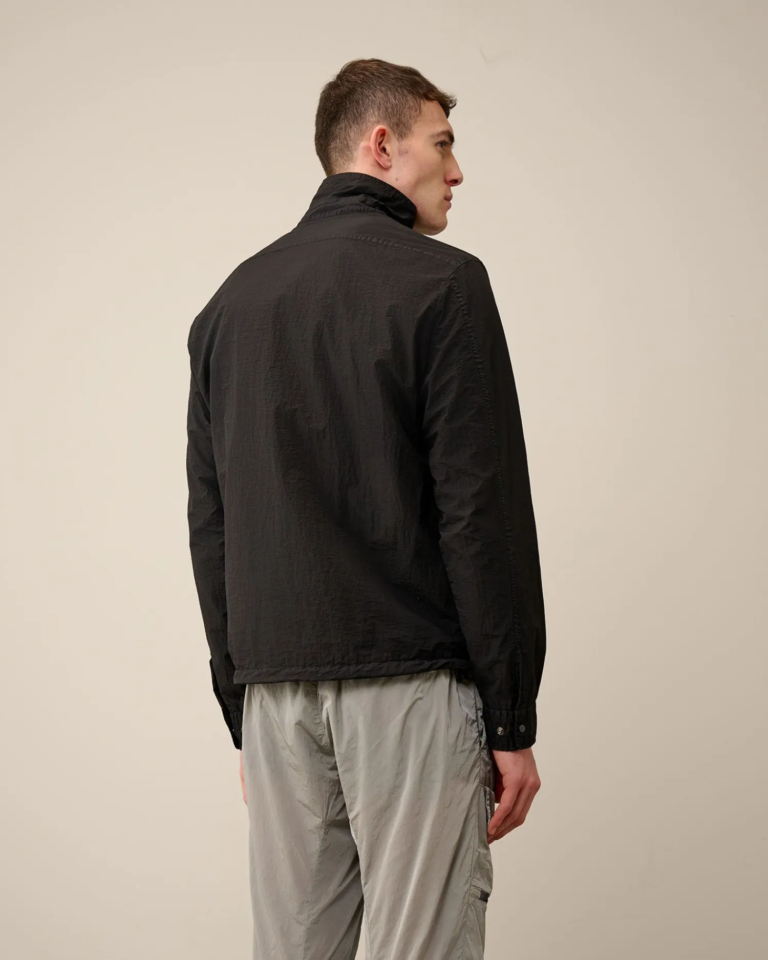 New C.P. Company Chrome-R Pocket Overshirt Stovregn Gra