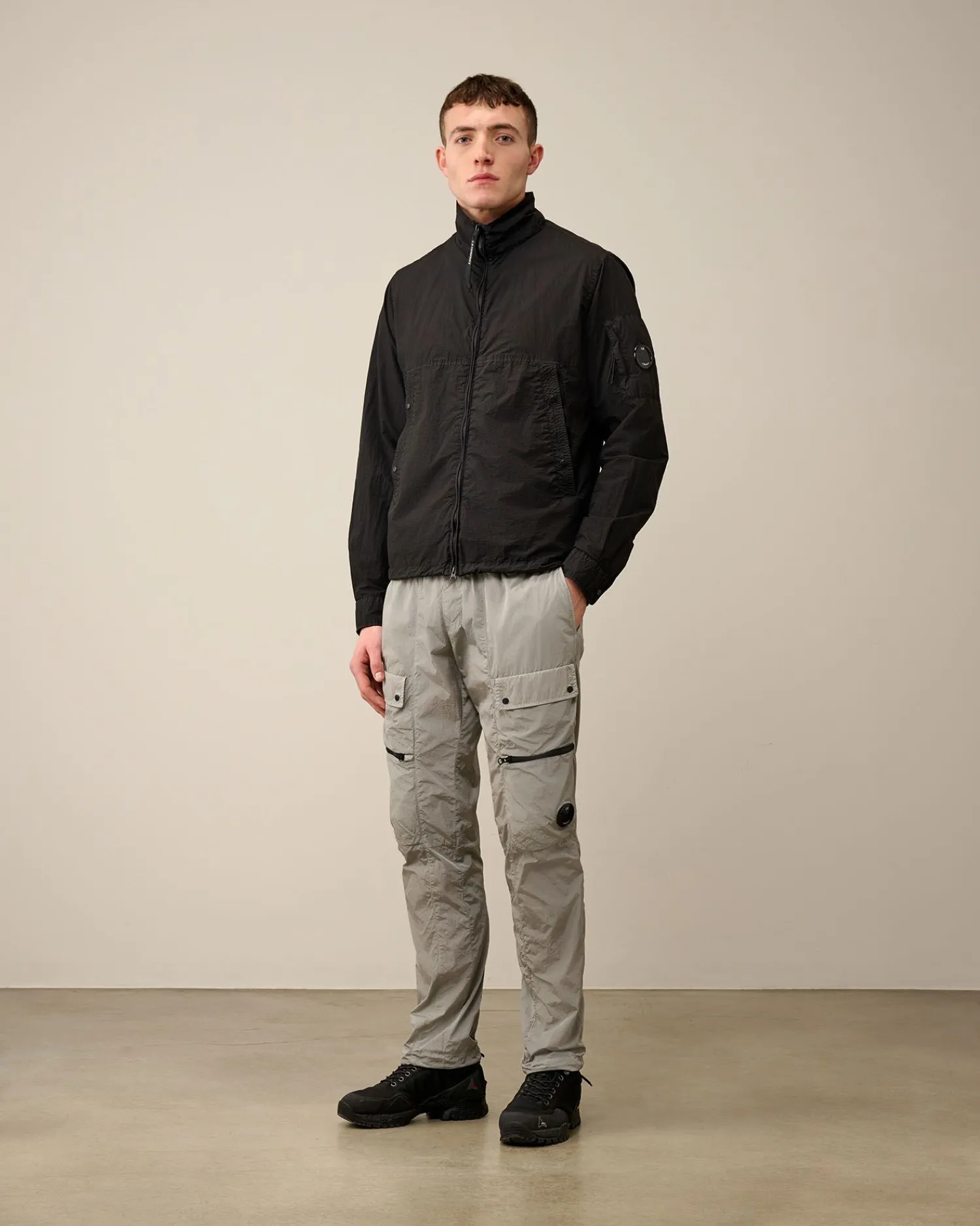 New C.P. Company Chrome-R Pocket Overshirt Stovregn Gra