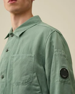 Online C.P. Company Chrome-R Pocket Overshirt Ivy Gron