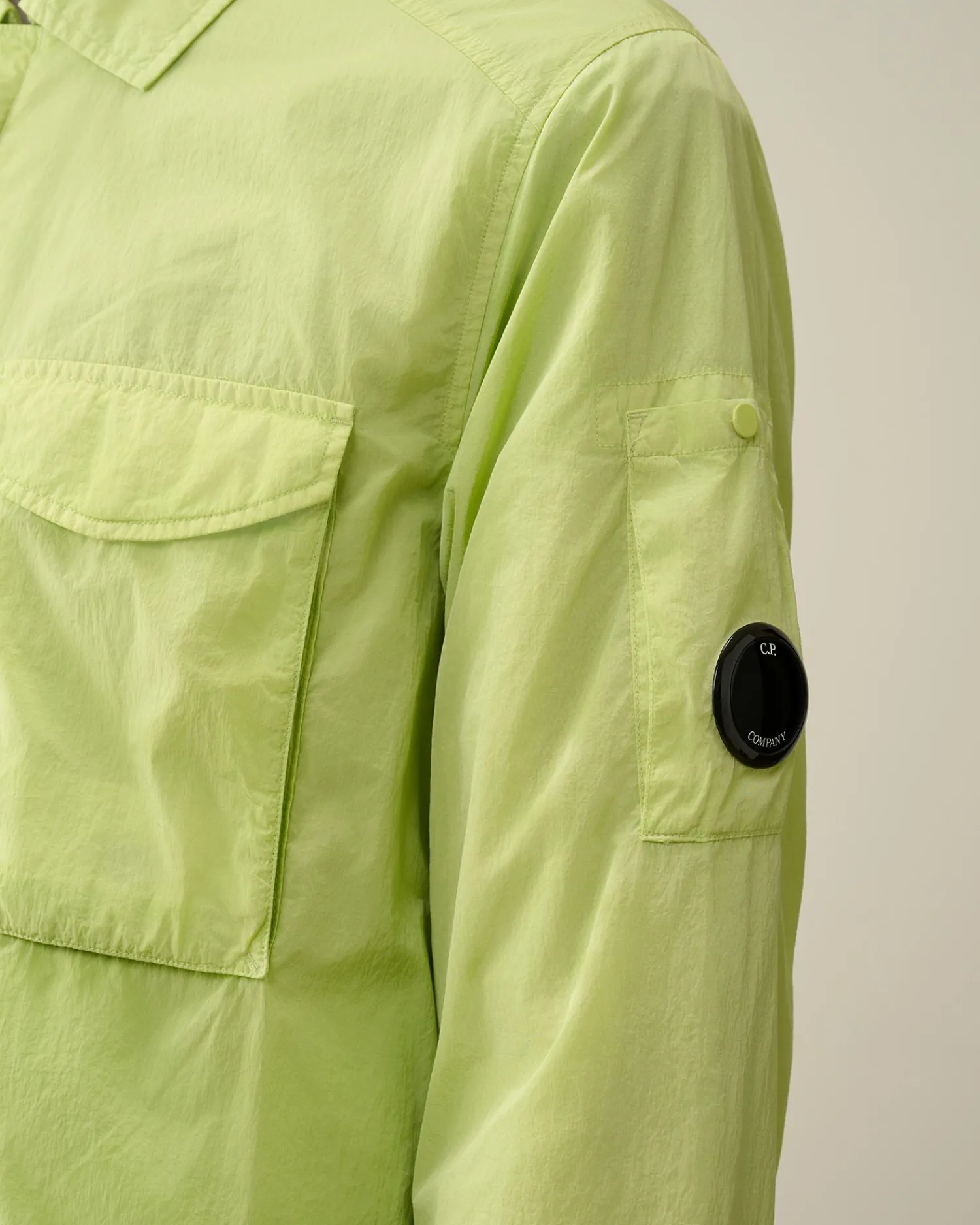 Shop C.P. Company Chrome-R Pocket Overshirt Stjernelys Bla