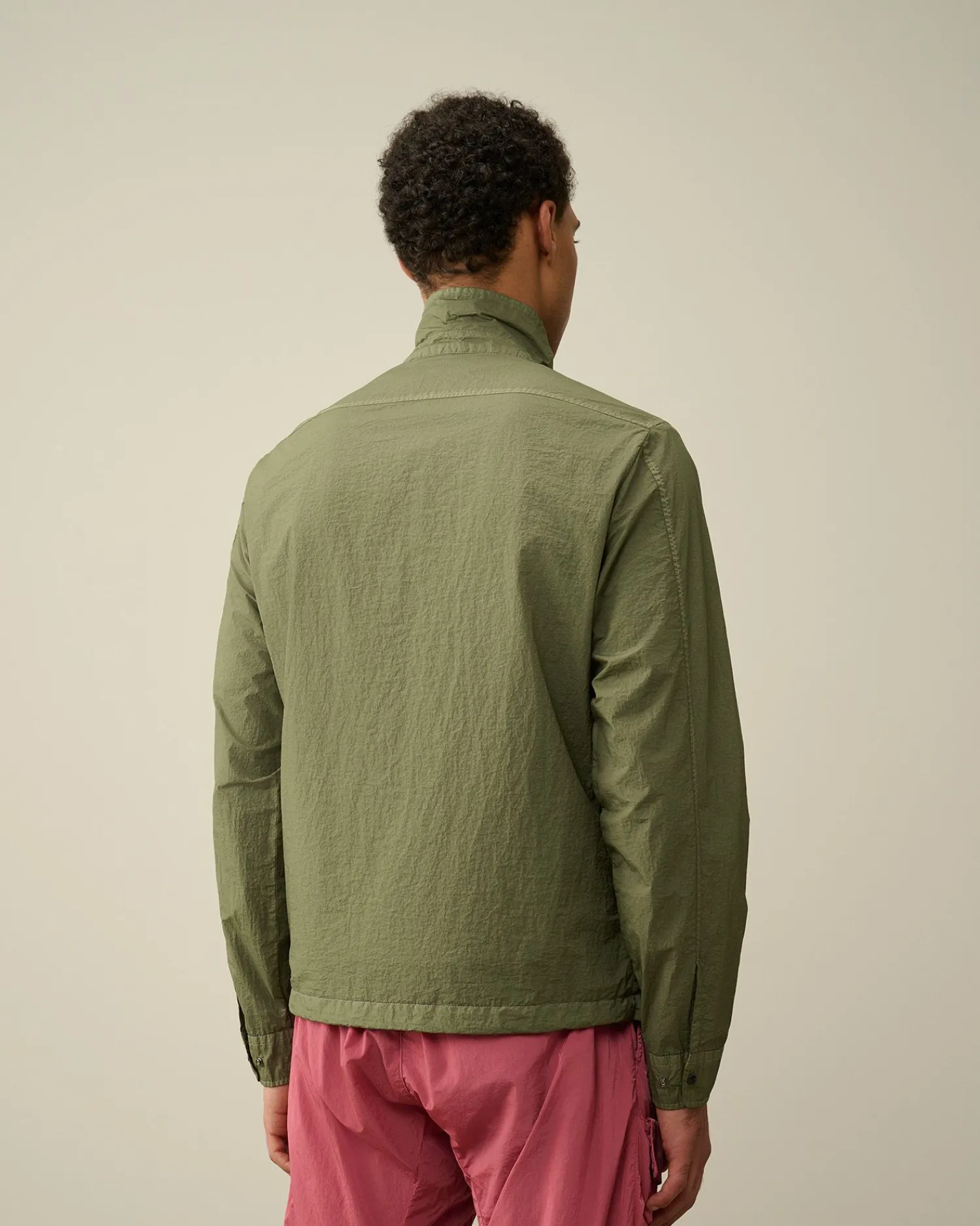 Online C.P. Company Chrome-R Pocket Overshirt Rod Knop