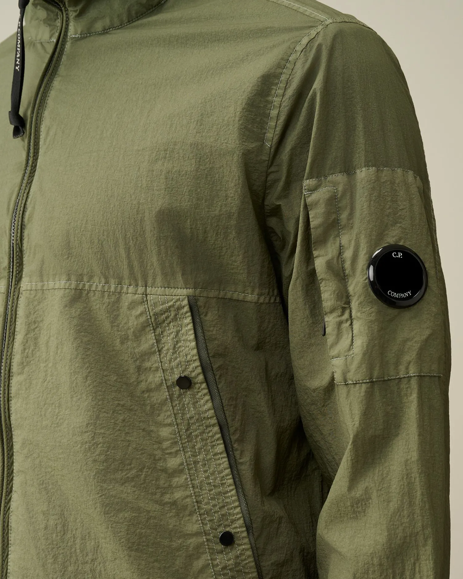 Online C.P. Company Chrome-R Pocket Overshirt Rod Knop