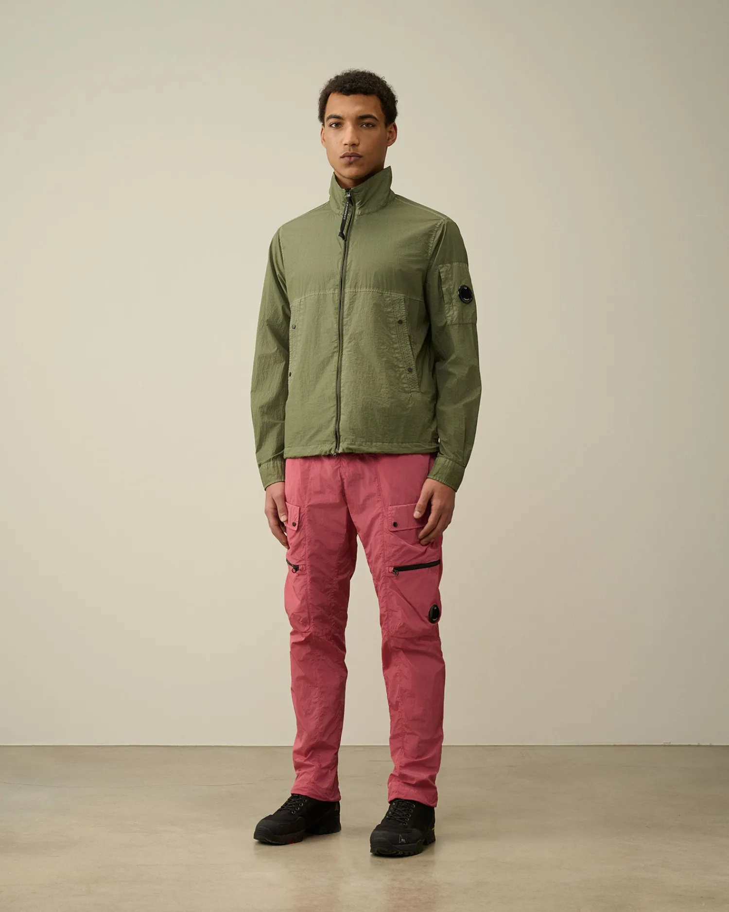 Online C.P. Company Chrome-R Pocket Overshirt Rod Knop