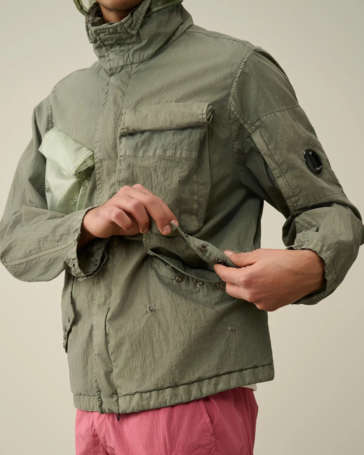 Online C.P. Company Cp Shell-R Utility Vest Agave Gron