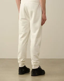 Fashion C.P. Company Diagonal Forhojede Fleece Cargo Joggingbukser Gaze Hvid