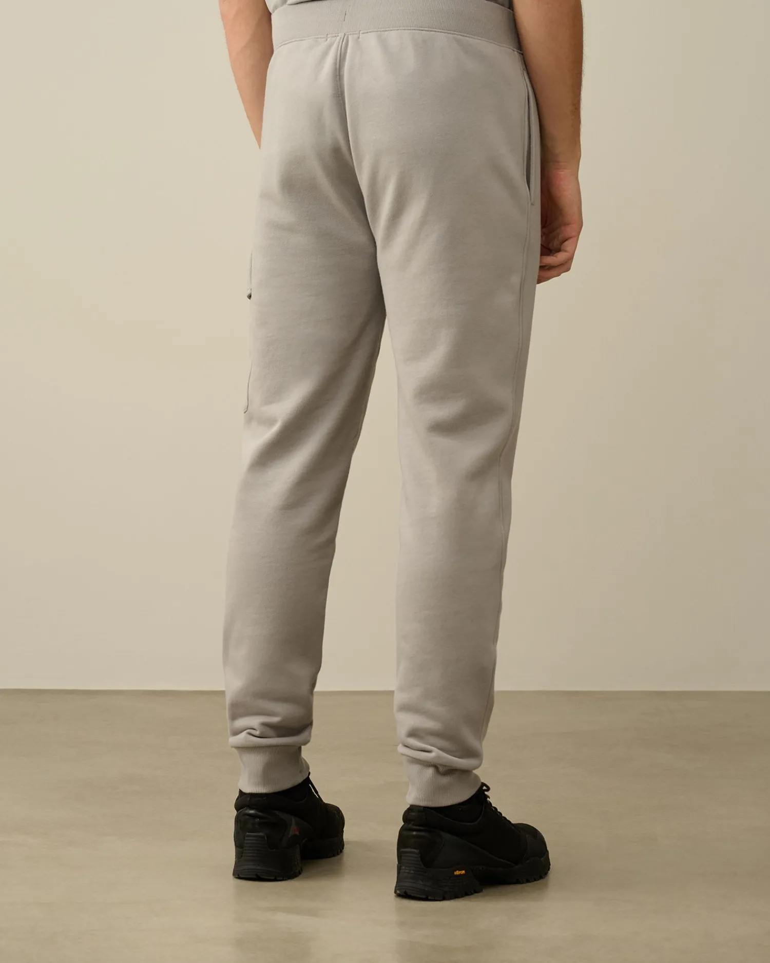 Flash Sale C.P. Company Diagonal Forhojede Fleece Cargo Joggingbukser Blaek Bla