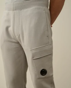 Flash Sale C.P. Company Diagonal Forhojede Fleece Cargo Joggingbukser Blaek Bla