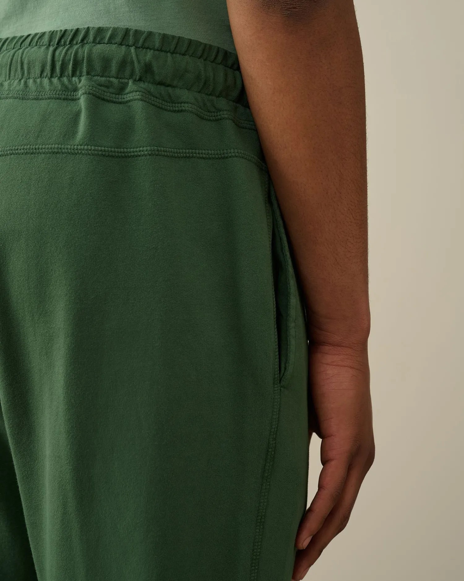 Cheap C.P. Company Diagonal Forhojede Fleece-Lommeshorts Med Lynlas Gra Melange