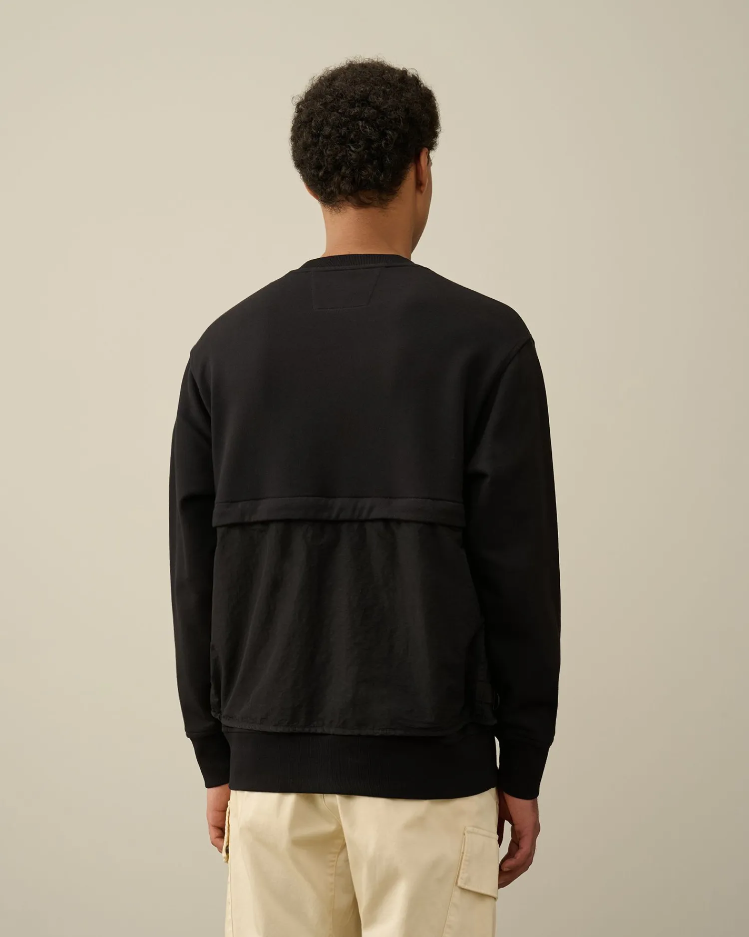 Shop C.P. Company Diagonal Haevet Fleece Blandet Aftagelig Sweatshirt Agave Gron