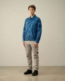 Online C.P. Company Diagonal Haevet Fleece Haettetroje Stovregn Gra