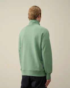 Flash Sale C.P. Company Diagonal Haevet Fleece Haettetroje Total Eclipse-Blue