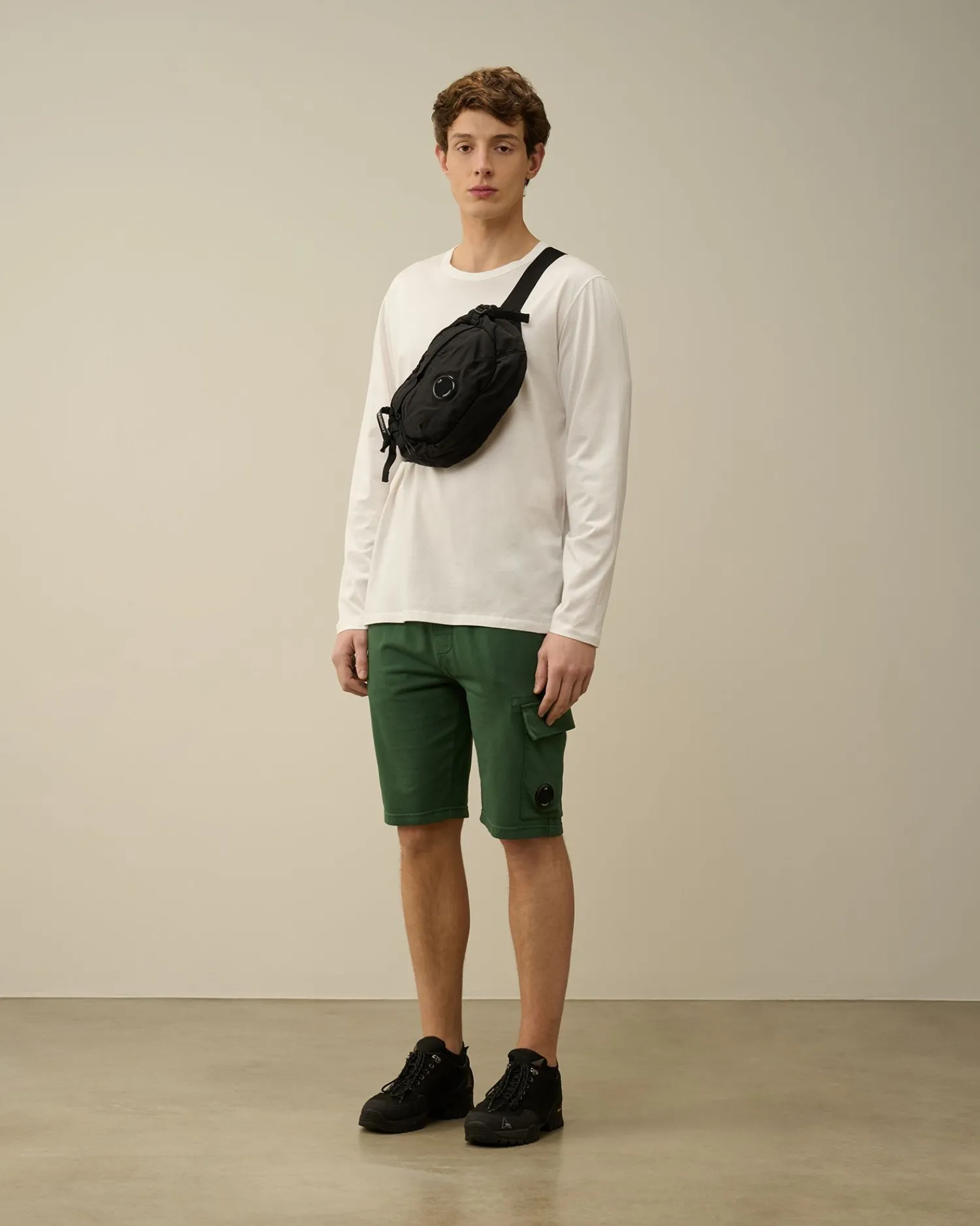 Cheap C.P. Company Diagonal Haevet Fleece Joggingbukser Gaze Hvid