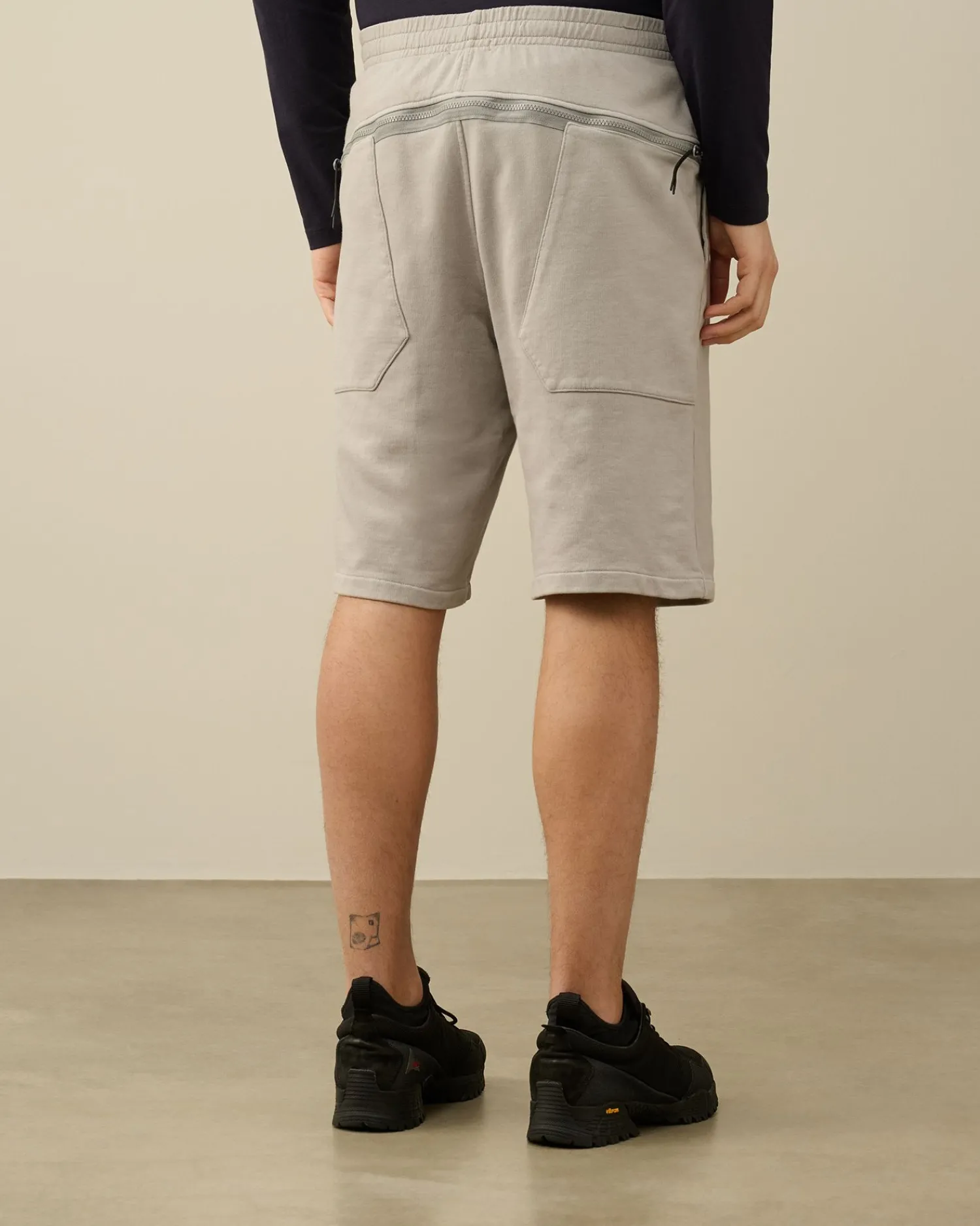 Sale C.P. Company Diagonal Haevet Fleece Joggingbukser Blaek Bla