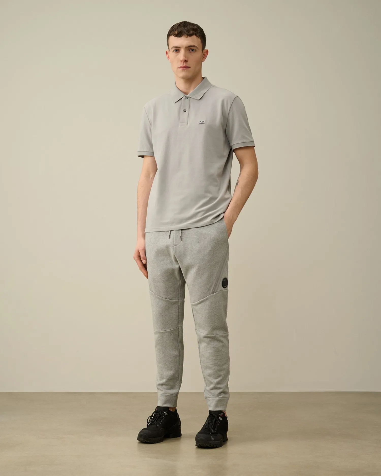 Flash Sale C.P. Company Diagonal Haevet Fleece Joggingbukser Sort