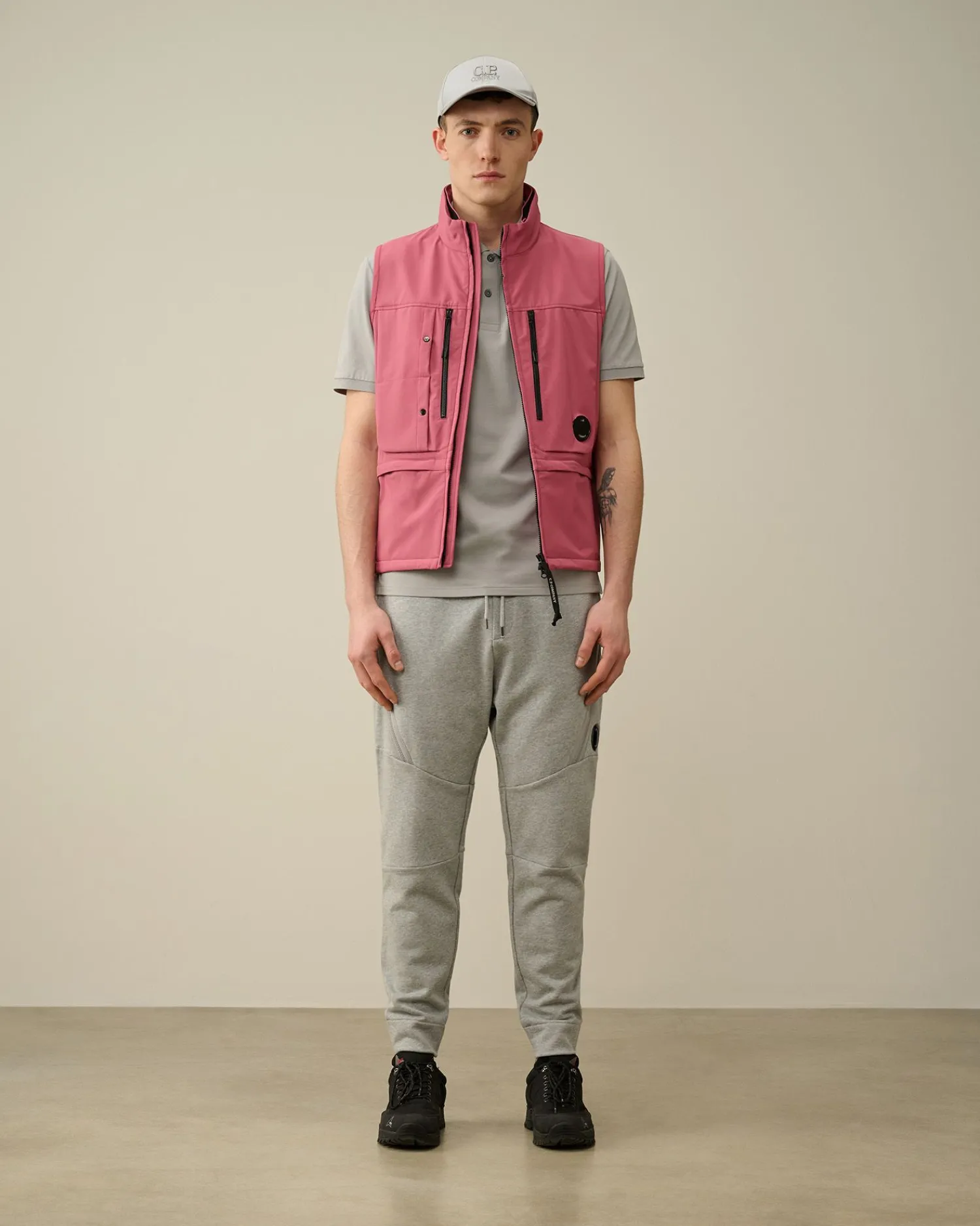 Flash Sale C.P. Company Diagonal Haevet Fleece Joggingbukser Sort
