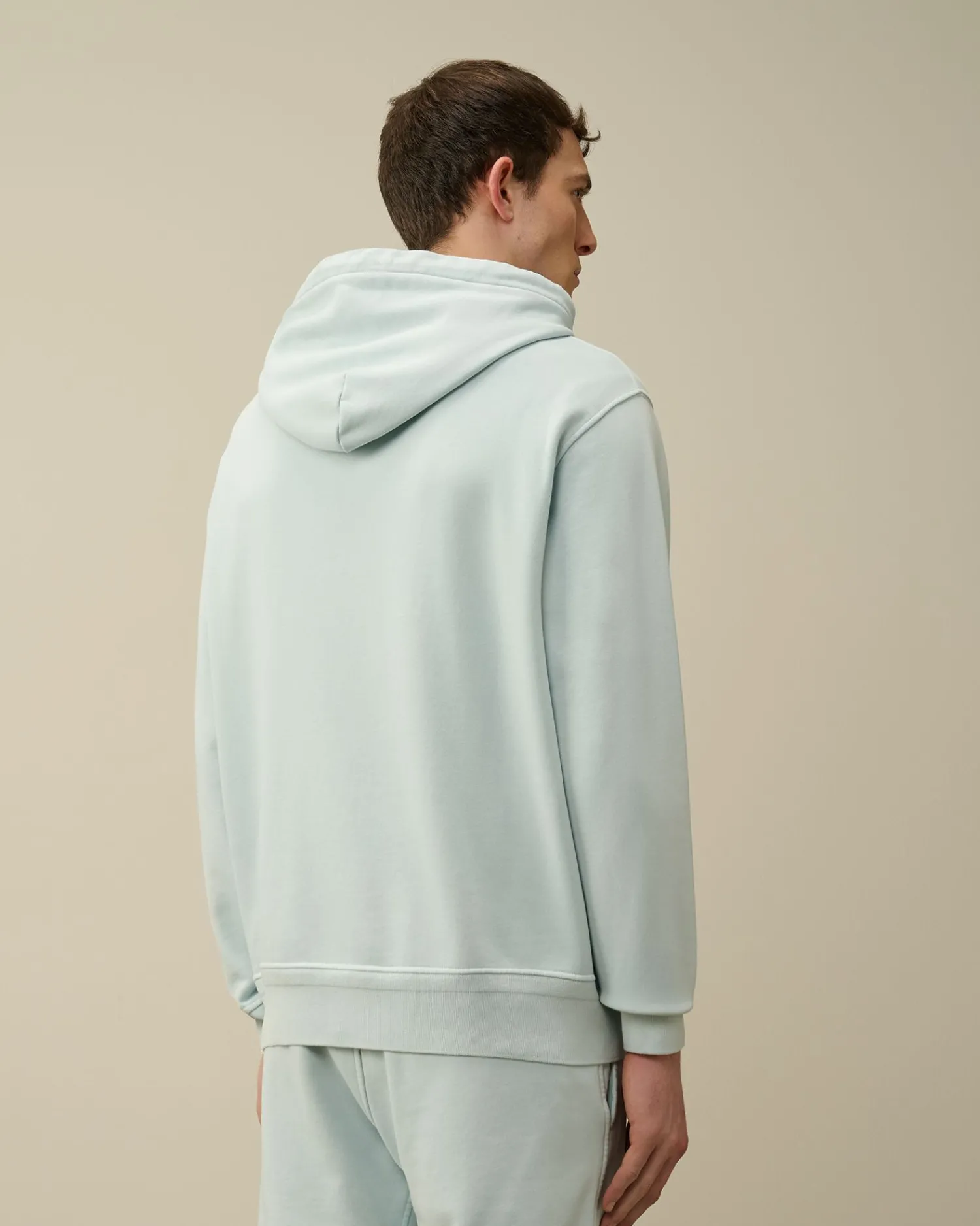 Cheap C.P. Company Diagonal Haevet Fleece Sweatshirt Blaek Bla