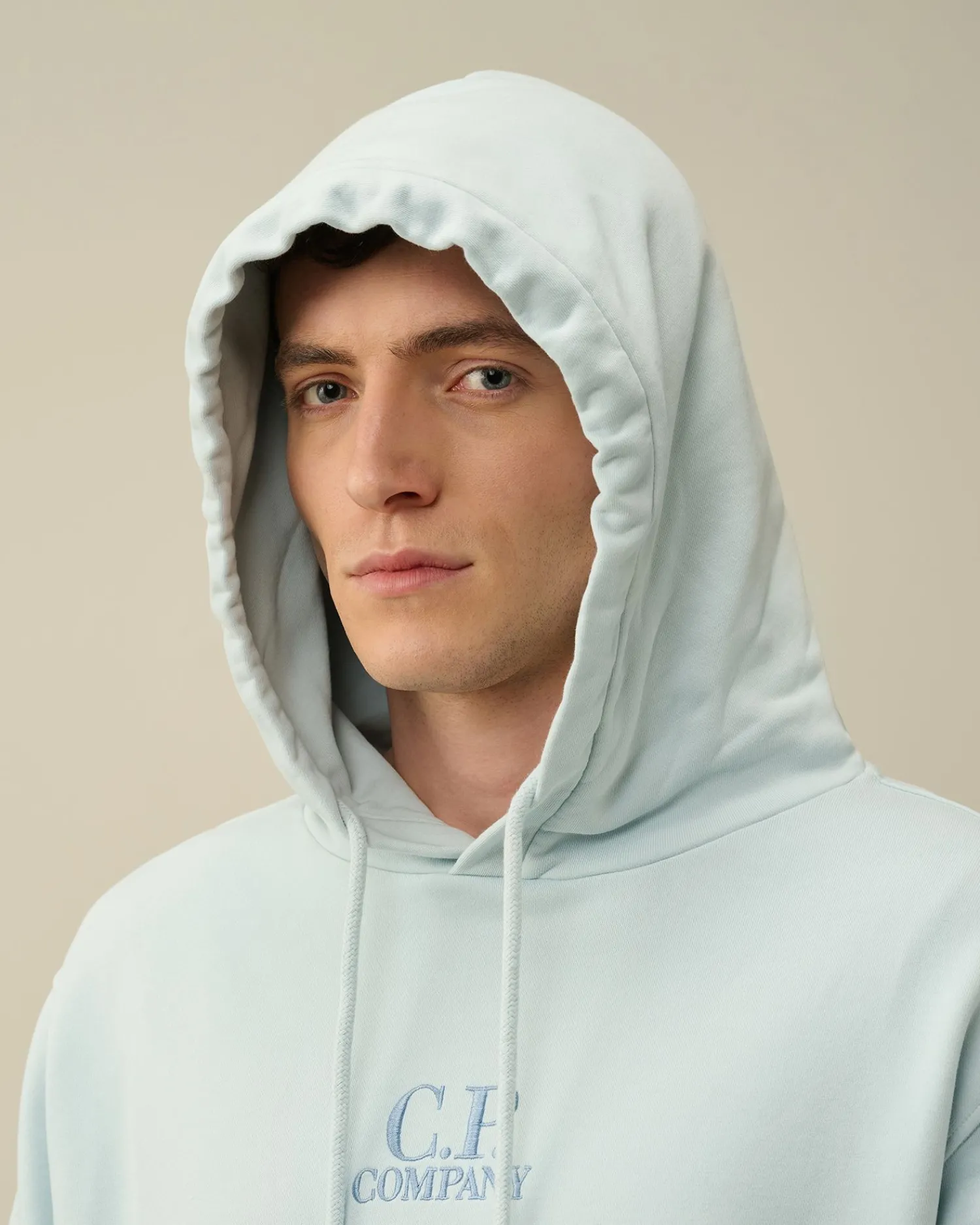 Cheap C.P. Company Diagonal Haevet Fleece Sweatshirt Blaek Bla