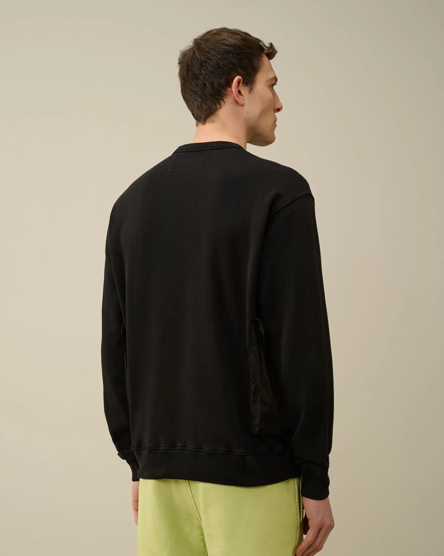 Sale C.P. Company Diagonal Haevet Fleece Sweatshirt Rod Knop