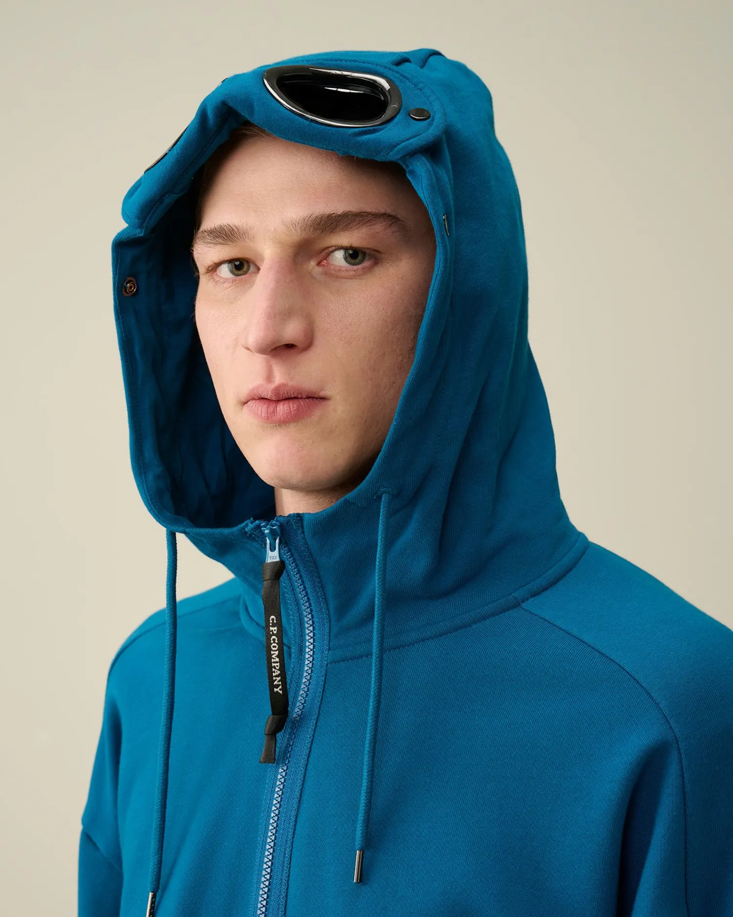 Best C.P. Company Diagonal Haevet Fleece Sweatshirt Gra Melange